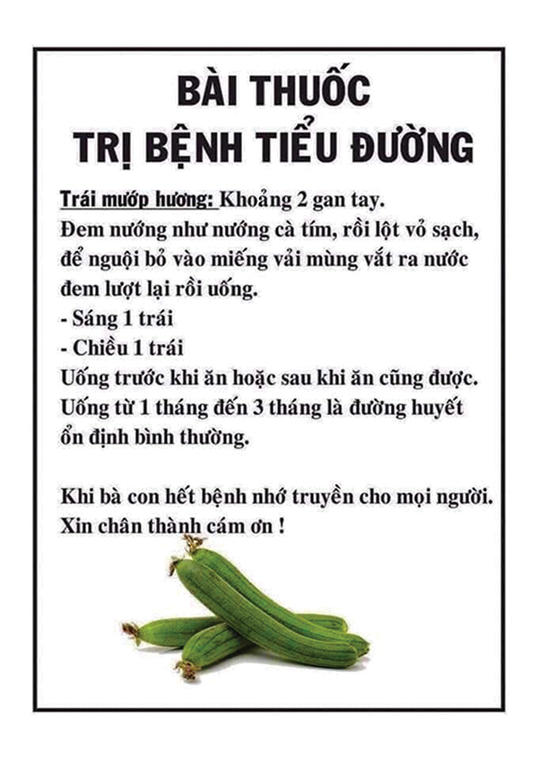 Tin “chuyên gia mạng” để trị tiểu đường, “quả đắng” cho ai?